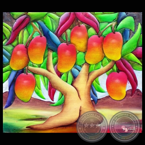 �RBOL, Xilopintura de ANDR�S CA�ETE (GALER�A DE ARTE MATICES)